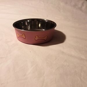Stainless steel dog bowl